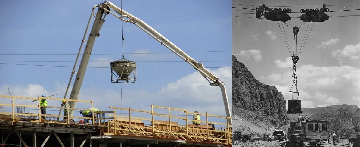 Crane Bucket and Ropeway Image