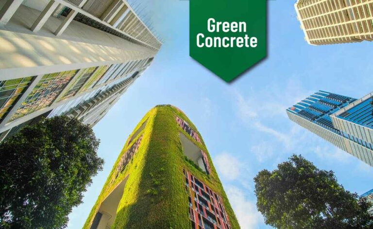 Buildings made of Green Concrete