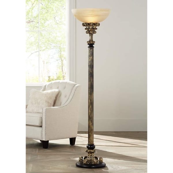 Metal bodied Torchiere lamps with modern design