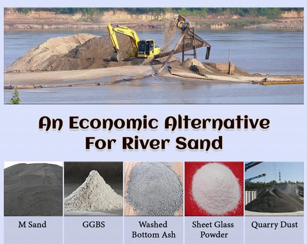 Various Materials for Replacement of Sand in Concrete Image