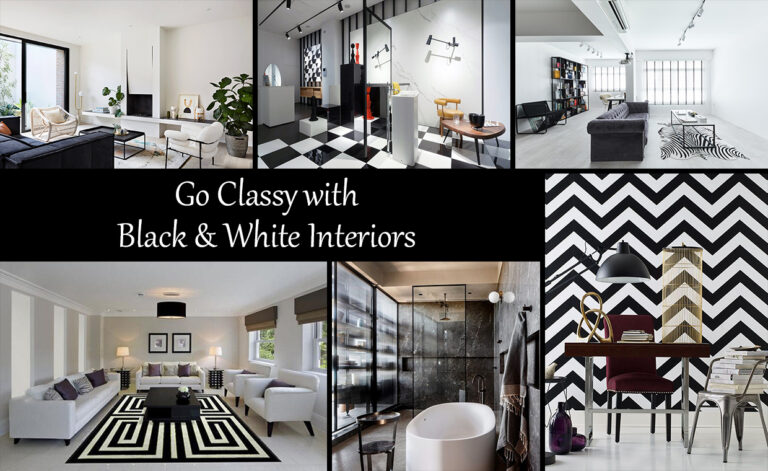 Go Classy with Black & White Interiors
