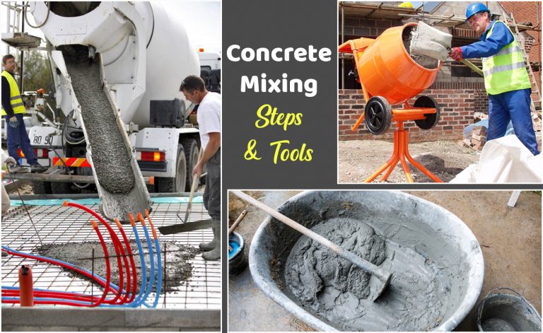 Concrete Mixing Steps & Tools