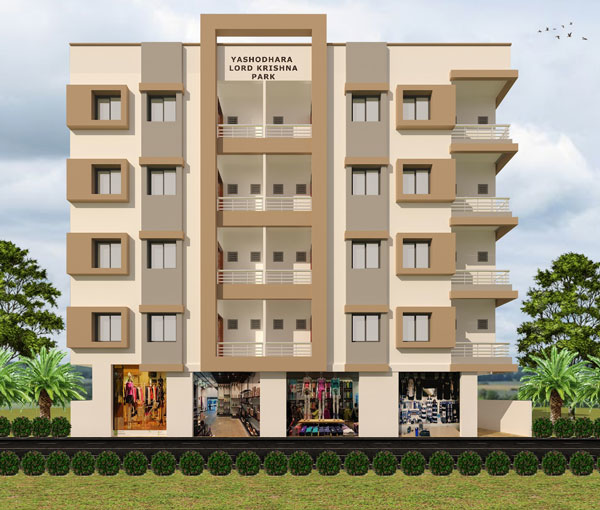 Low Rise Apartment Design - Yashodhara Lord Krishna Park, Kosamba, Surat