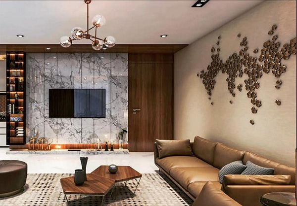 T. V. Unit Metal Art Interior Design