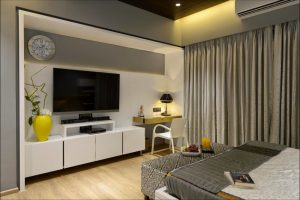 Bedroom with Wooden Flooring