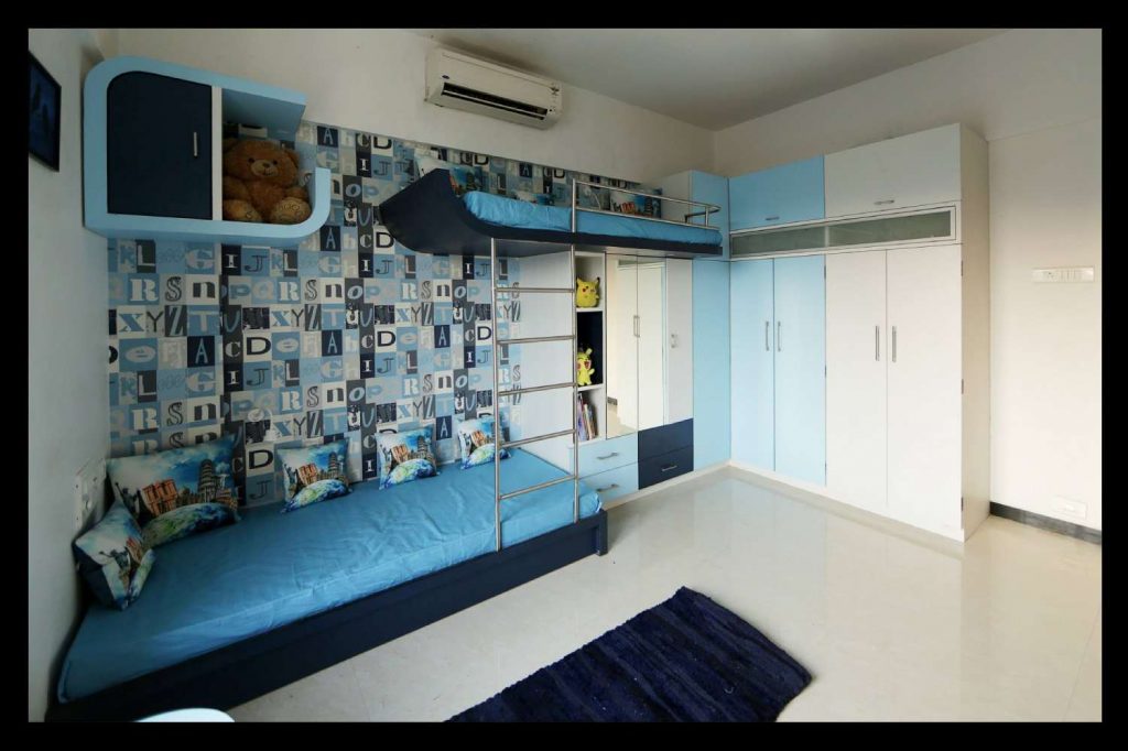 Blue Themed Children Bedroom