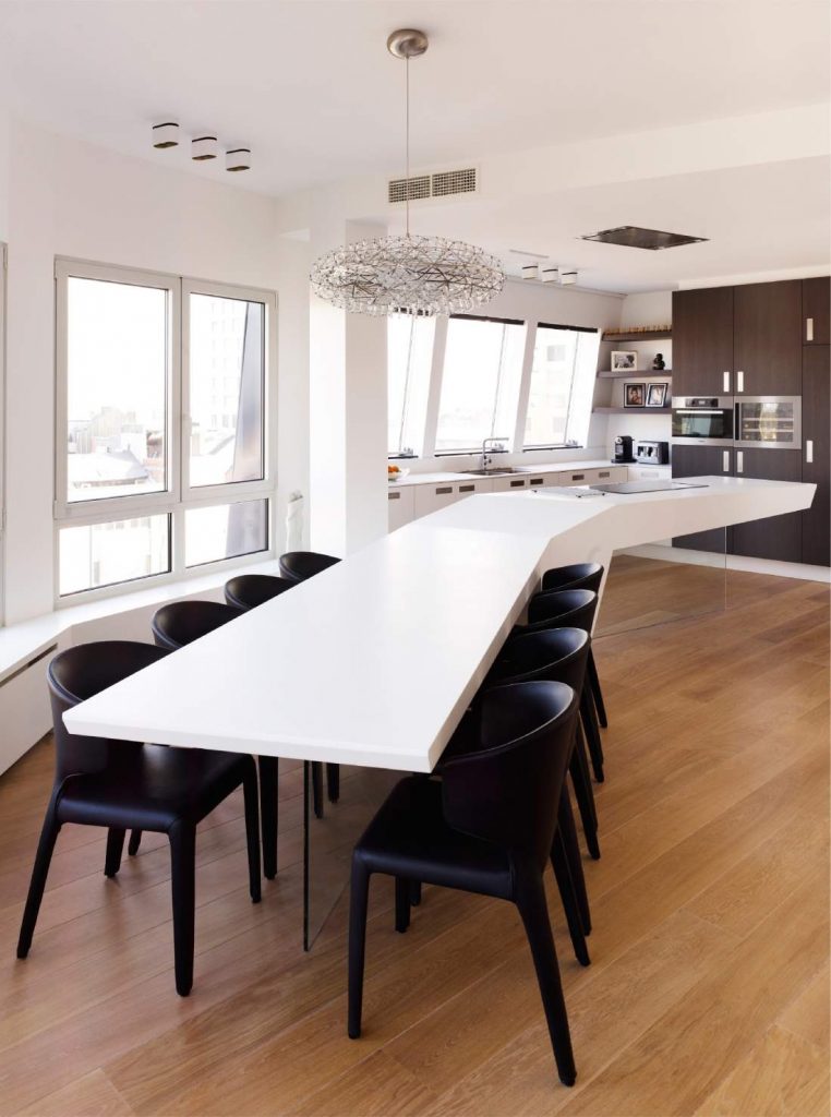 L Shaped Contemporary Kitchen