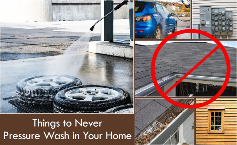 Things to Never Pressure Wash in Your Home
