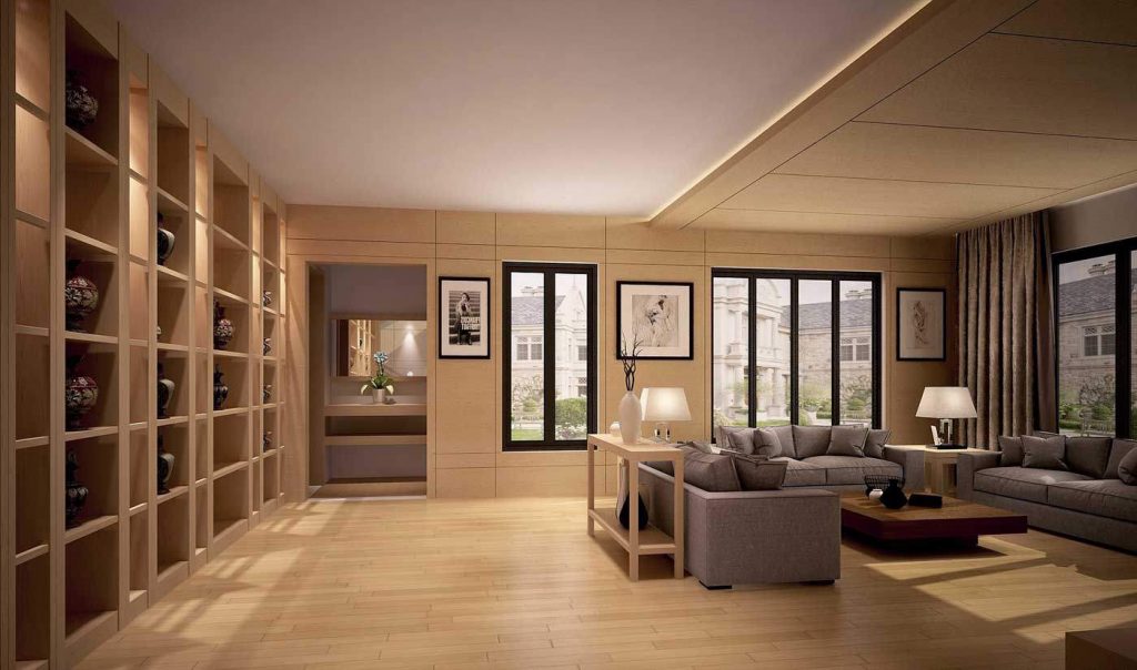 Beige Colour Theme Living Room