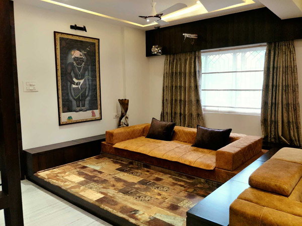 Living Room Interior Design - Rita Patel, Opera House, Surat