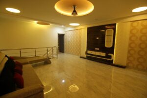 Family Sitting Area besides Staircase on First Floor accommodating Sofa