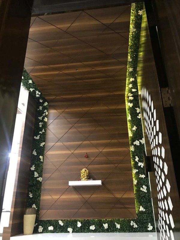 Wall Cladding Continuing Ceiling to Wall