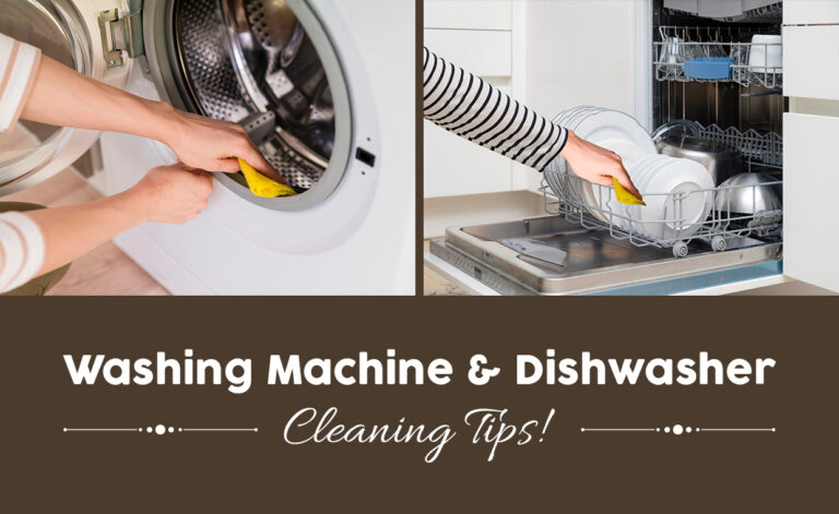 Cleaning Tips for Washing Machine & Dishwasher