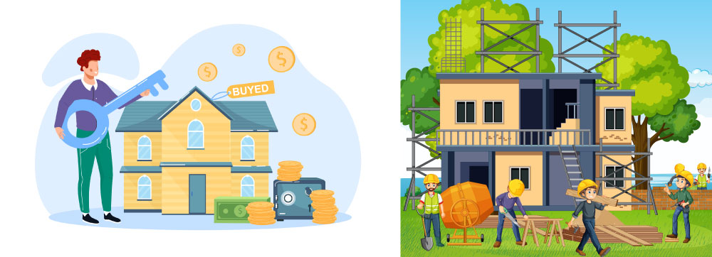 Buying vs Building a House