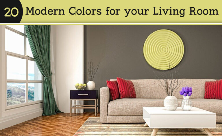 Paint Colors for Modern Living Rooms