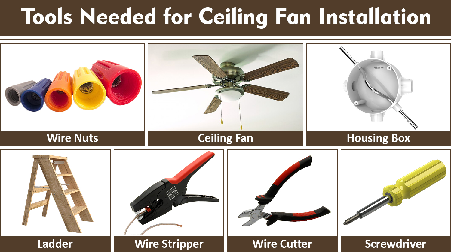 Ceiling Fan Installation Tools