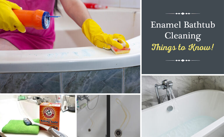 How to Clean Porcelain Enamel Bathtub