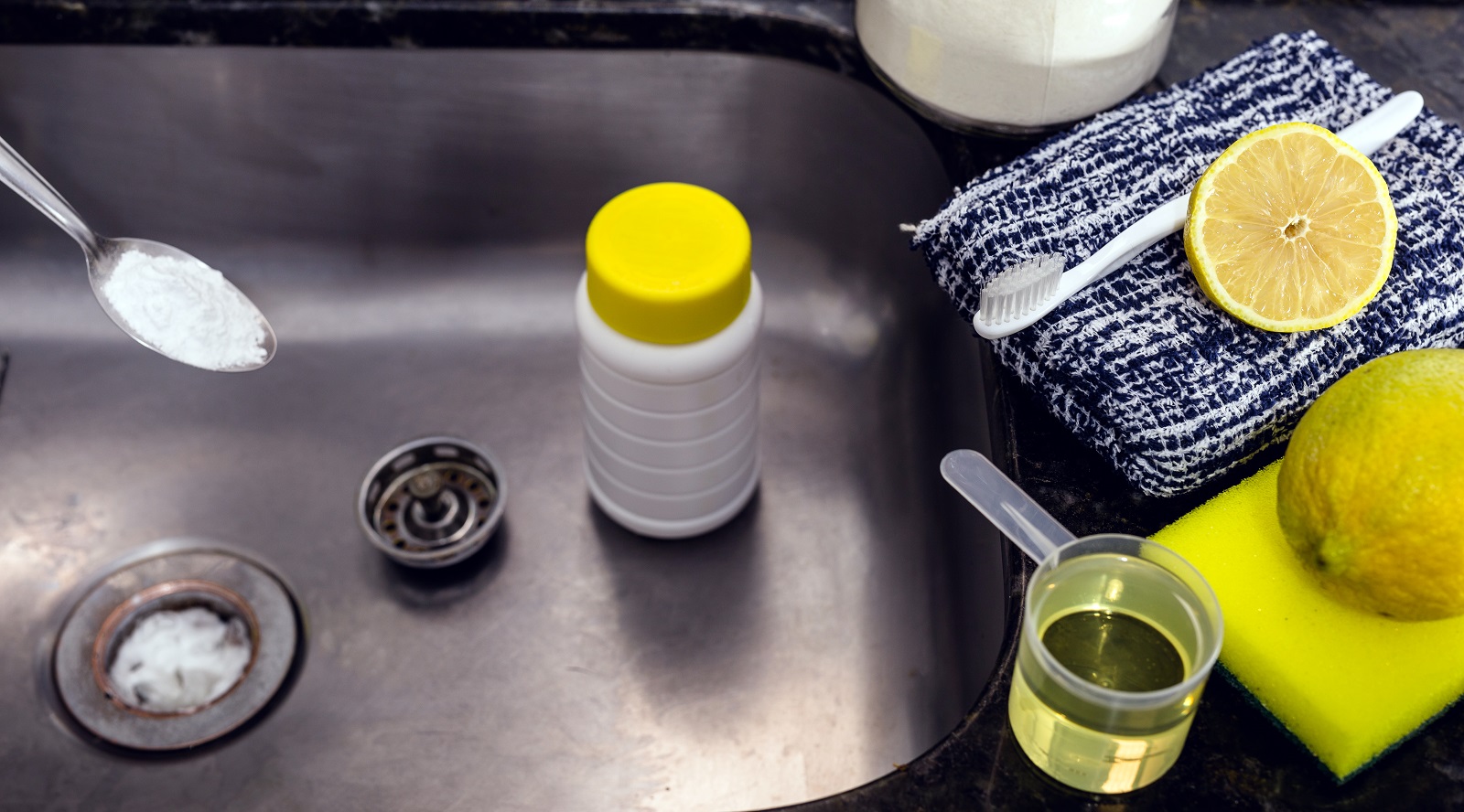 Unclog Kitchen Drain or Shower Drain Using Non-toxic Drain Cleaners