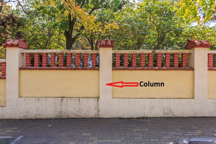 7 – Column Compound wall Column