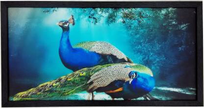 Beautiful peacock wall frame digital reprint