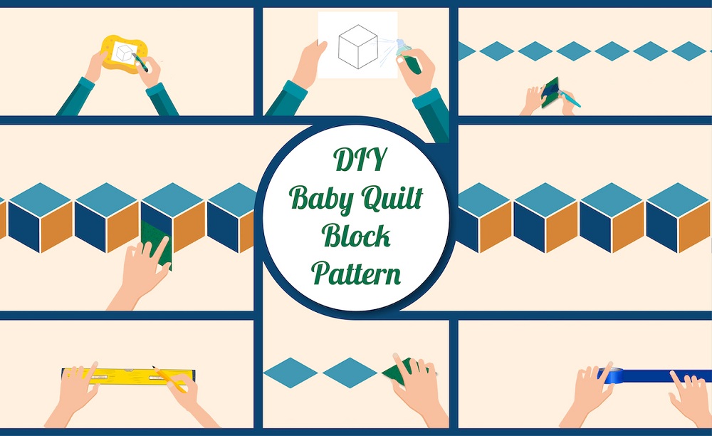Baby quilt block pattern