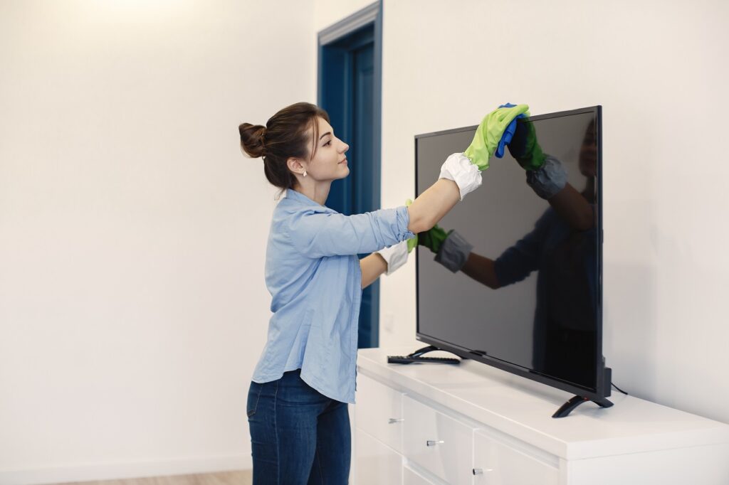 Cleaning Television