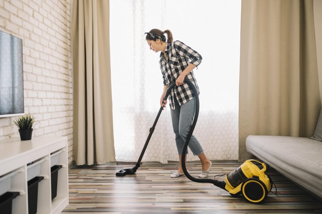 Floor Cleaning using Vacuum Cleaner