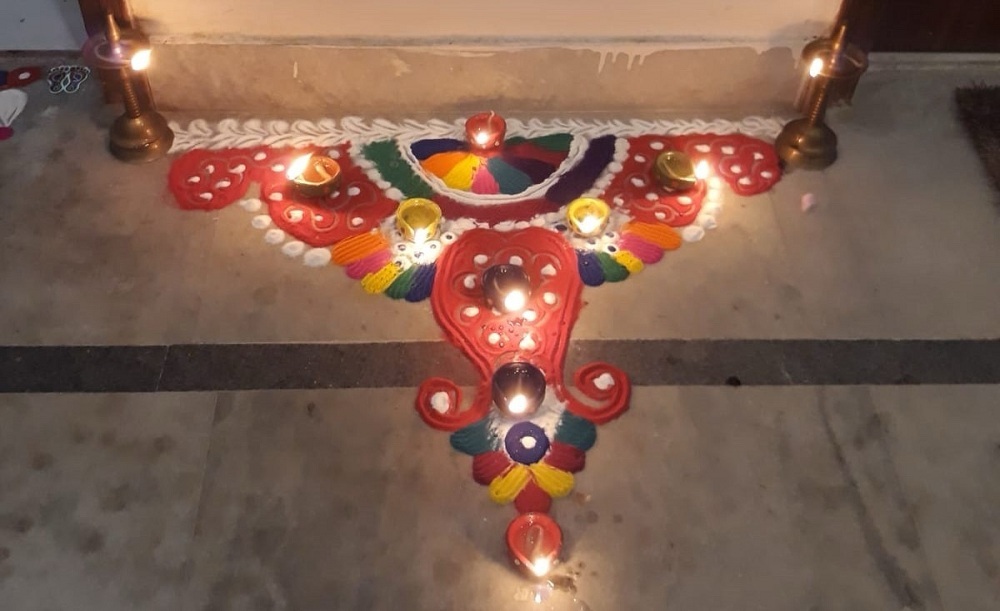 Freehand Rangoli Design