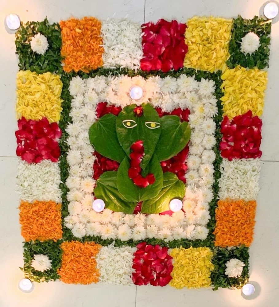 Ganesha Rangoli Design