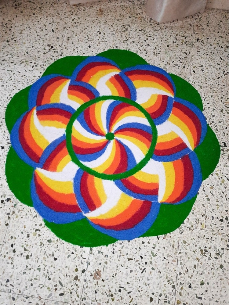 Geometrical Diwali Special Rangoli Designs