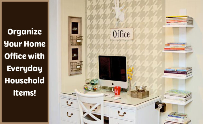 Household items in the home-office