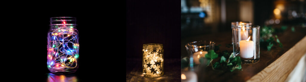 Jars and Glass lanterns