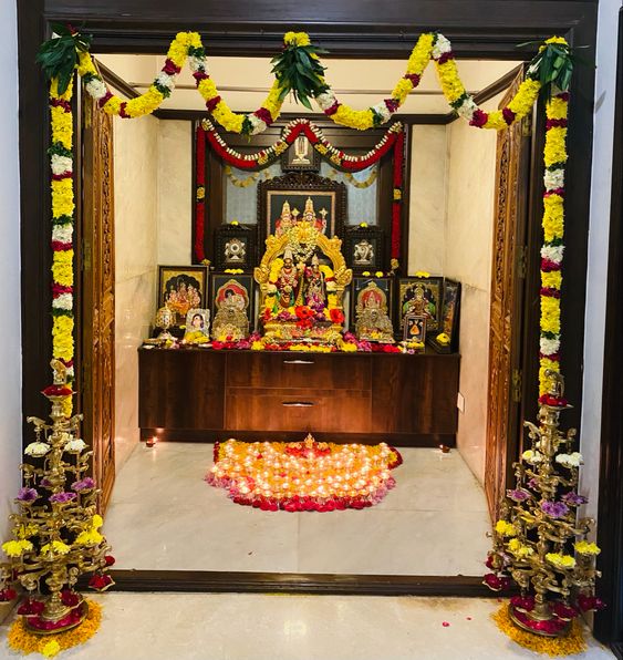 The Puja Room's Diwali Decorations