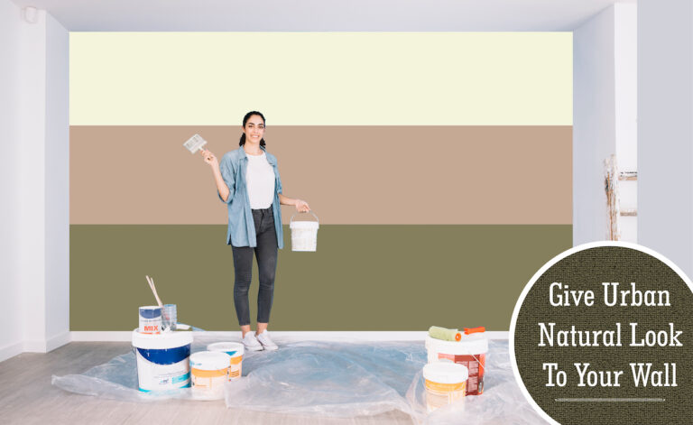 Paint wall for urban natural interior