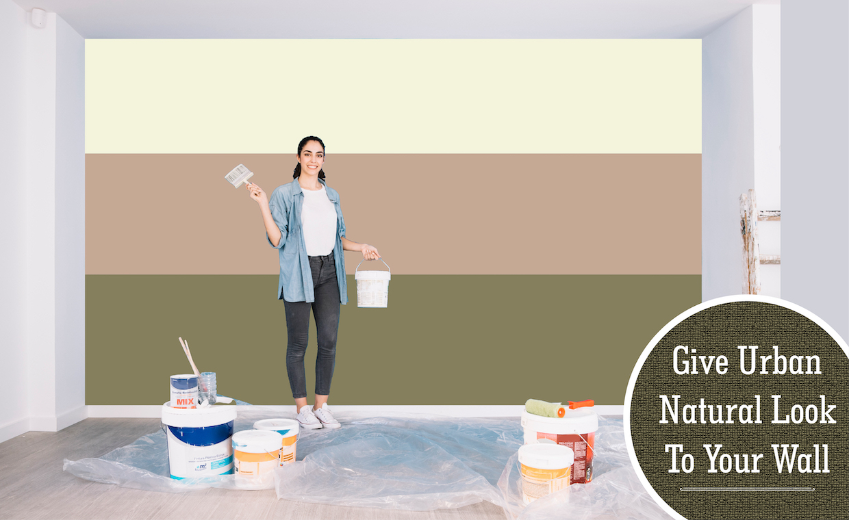 Paint wall for urban natural interior