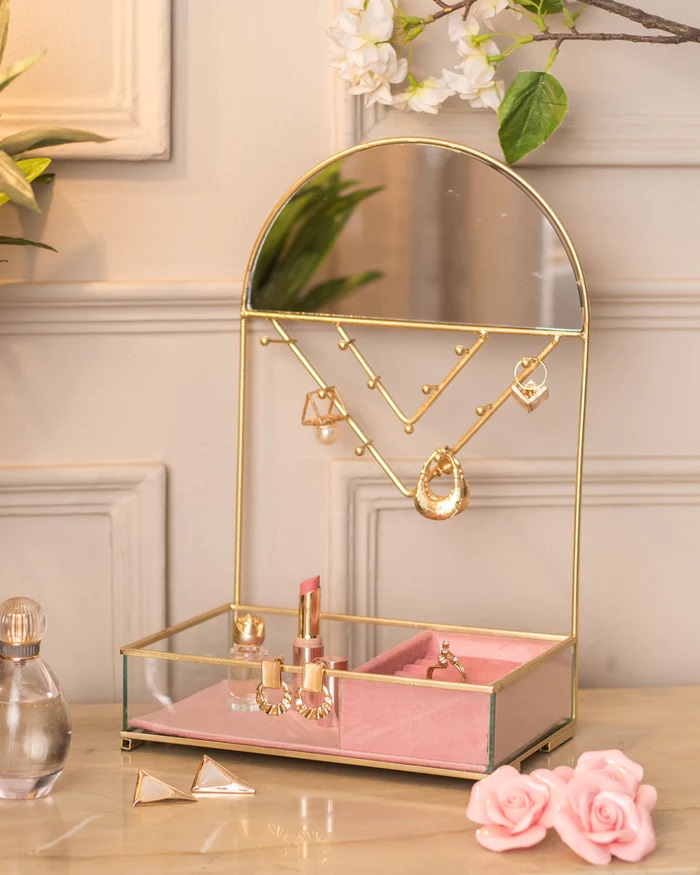 22 – Metal & Glass Tabletop Vanity Dressing Unit Dressing Unit