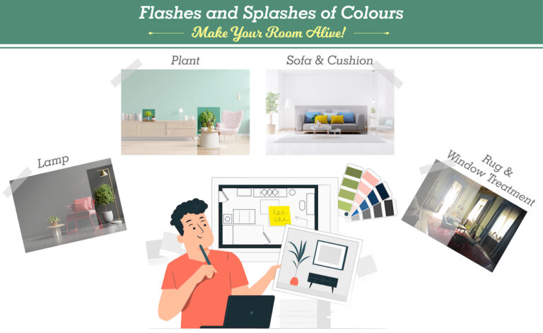 Colourful highlight wall