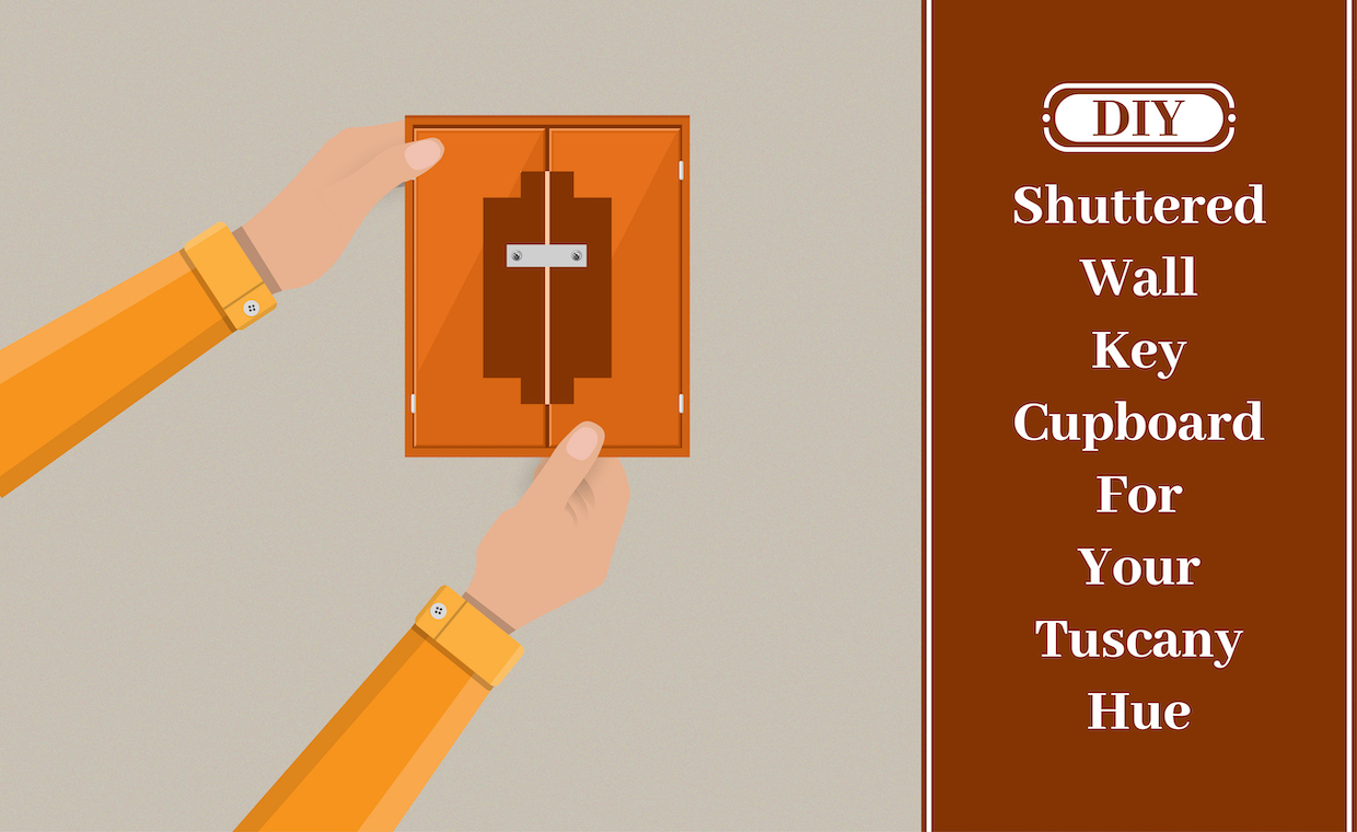 DIY Shuttered Wall Key Cupboard