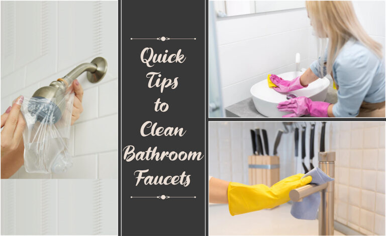 How to clean bathroom faucets