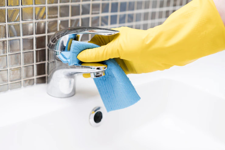 Intense Bathroom faucet cleaning