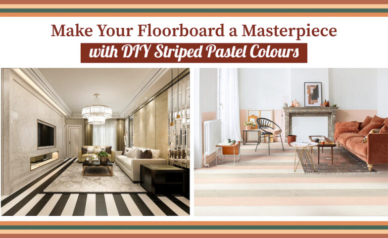 Stripes of Pastel Colours for Your Floorboard