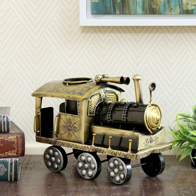 12 – Metallic Big Engine Artistic Pen Stand Metallic Big Engine Artistic Pen Stand