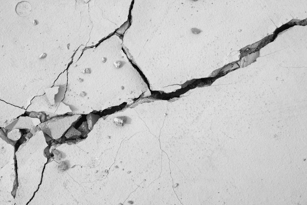 Cracks in concrete