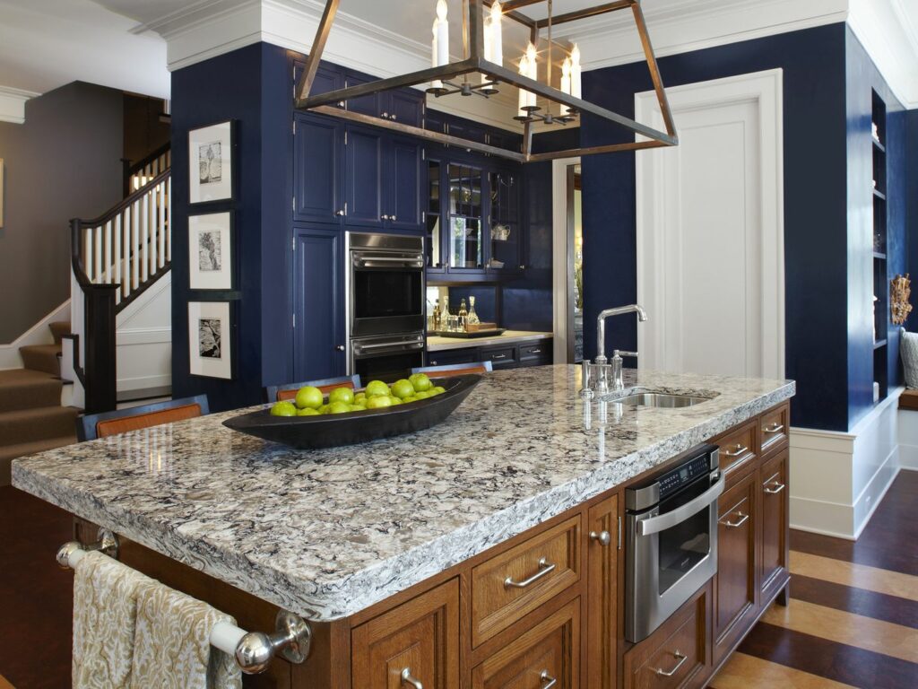 Glossy Grey Quartz Countertop