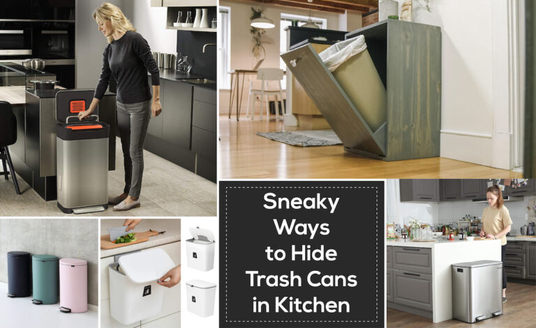 Ways to Hide Trash Cans in Kitchen