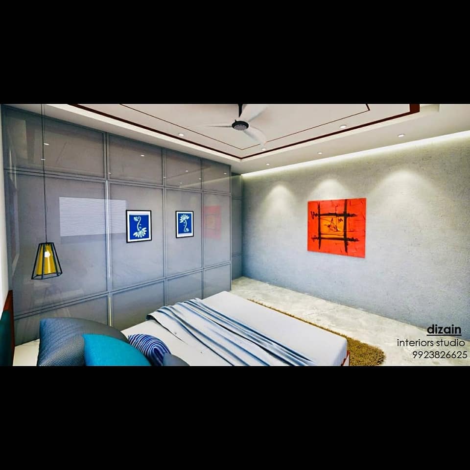 Wooden bed with white bedsheet and white table