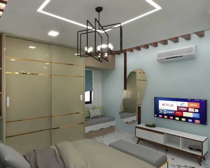 modern designed bedroom - 2