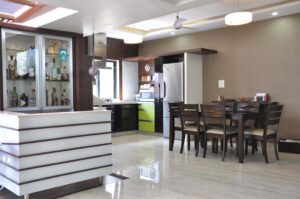 Living and dining area