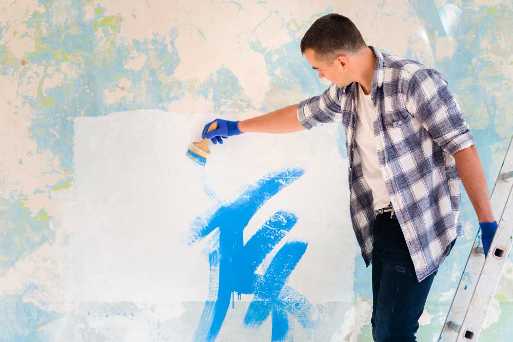 Painting Dirty Walls Without Preparation