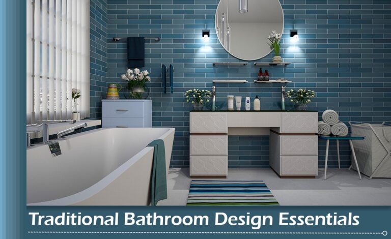 Banner image showcasing a beautiful traditional bathroom